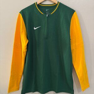 Nike Football Coach Dri-FIT 1/2 Zip Top Green Bay Packers Mens M FJ9549-342 NEW